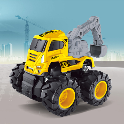 合金工程车挖掘机儿童男孩玩具