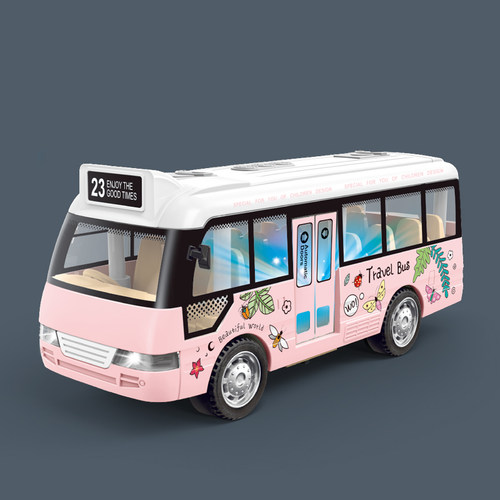 巴士中性惯性声光音乐玩具