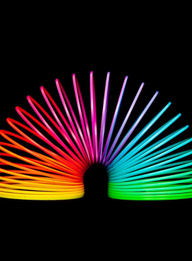 彩色彩虹圈Slinky 魔术圈 创意智力减压解压玩具六一节儿童礼物