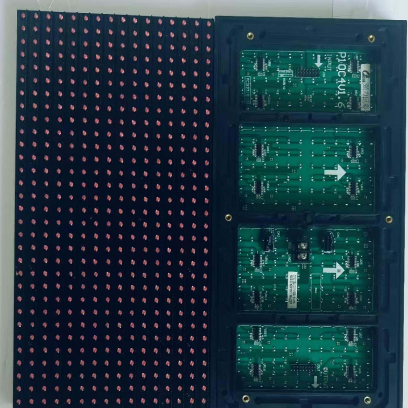 p10C4V1.6单红强力LED屏室外门头