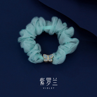 高级感皮筋发饰大肠发圈 唯雅发圈头绳女气质时尚 紫罗兰正版