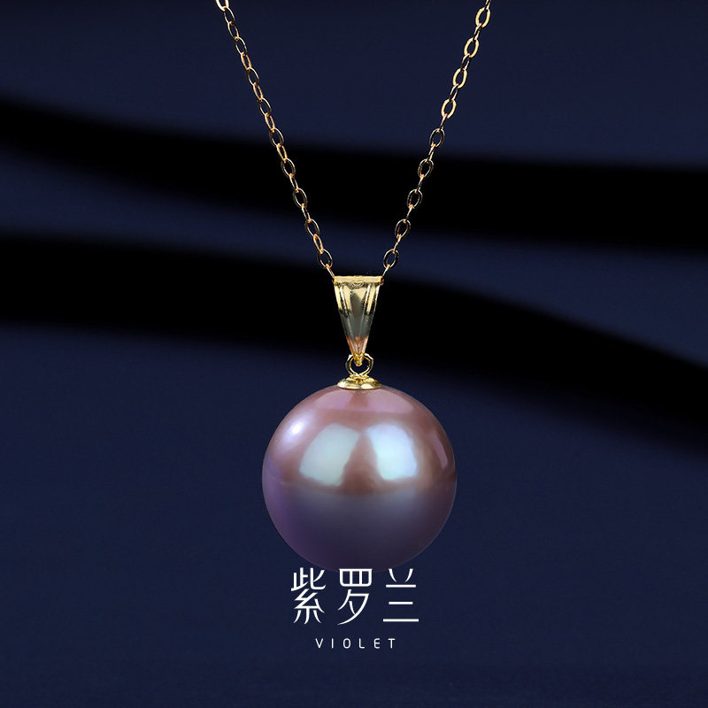 【紫罗兰正版】迪欧18K金吊坠珍珠项链高档贵气2025新款颈饰送礼