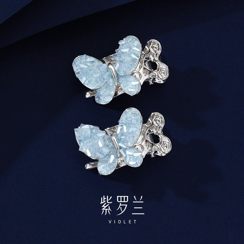 【紫罗兰正版】清双蝶抓夹轻奢精美灵动蝴蝶发饰高级中秋节礼品,饰品/流行首饰/时尚饰品新,发饰,淘宝优惠券,粉丝福利购,淘宝优惠卷