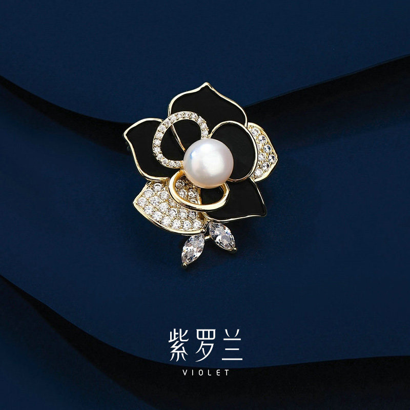 【紫罗兰正版】常聆花胸针高档女珍珠花朵胸花生日礼物潮别针,饰品/流行首饰/时尚饰品新,胸针,淘宝优惠券,粉丝福利购,淘宝优惠卷