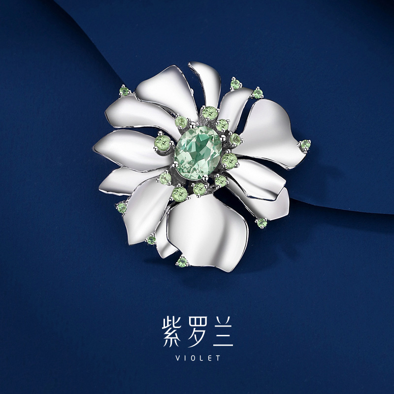 【紫罗兰正版】昙白胸针