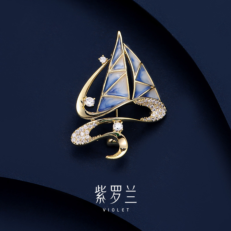 【紫罗兰正版】扬帆胸针