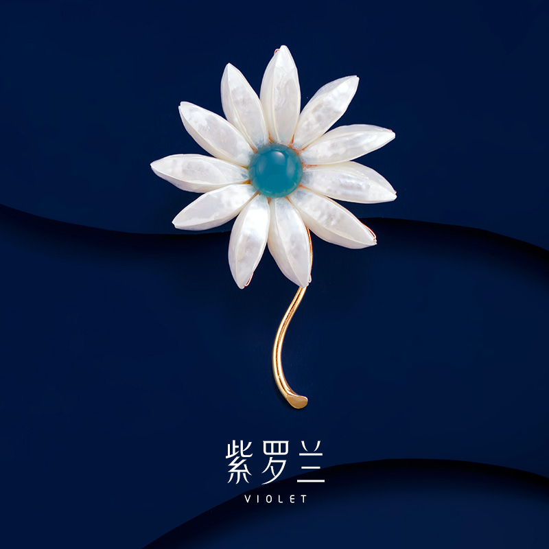 【紫罗兰正版】悠菊胸针