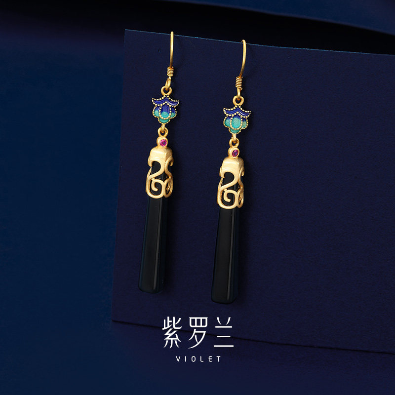 【紫罗兰正版】曜宝柱耳环女气质轻奢高级感个性耳饰生日礼物潮,饰品/流行首饰/时尚饰品新,耳钉,淘宝优惠券,粉丝福利购,淘宝优惠卷