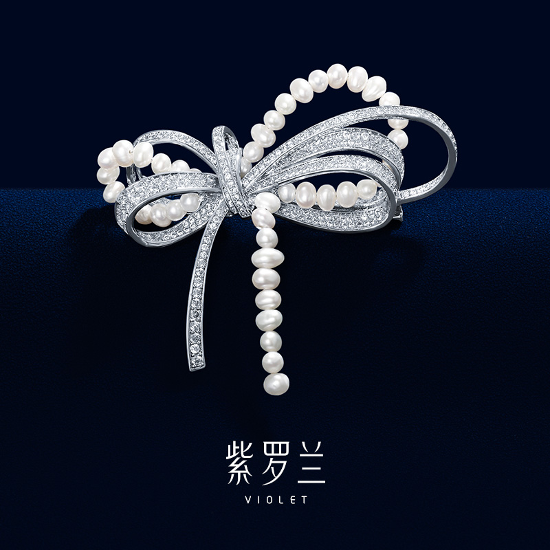 紫罗兰牵结时尚女胸针