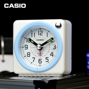 Casio卡西欧正品小闹钟学生静音床头夜光起床神器初中生迷你复古