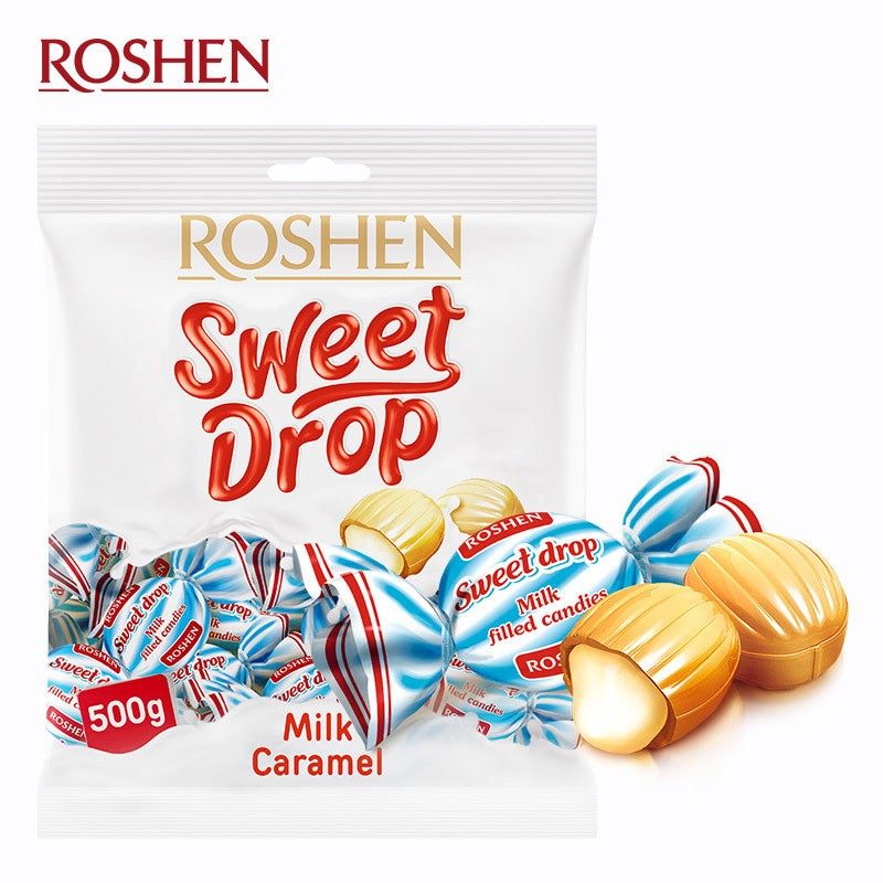 俄罗斯糖果乌克兰如胜滴滴香奶油夹心牛奶糖500g进口喜糖年货包邮