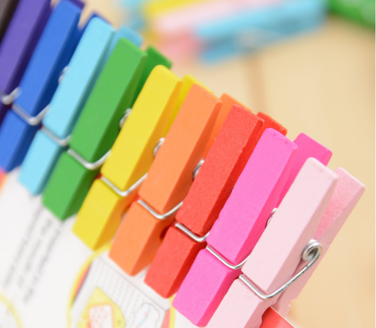 照片墙木夹装饰夹子彩色照片夹相片夹照片墙动物木夹便条夹甲虫夹