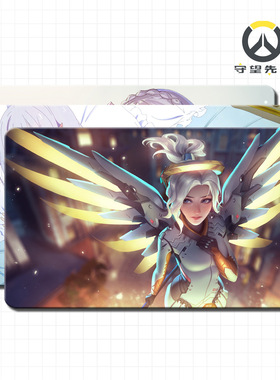 守望先锋鼠标垫 Overwatch 天使 源氏 半藏 d.va鼠标键盘垫超大
