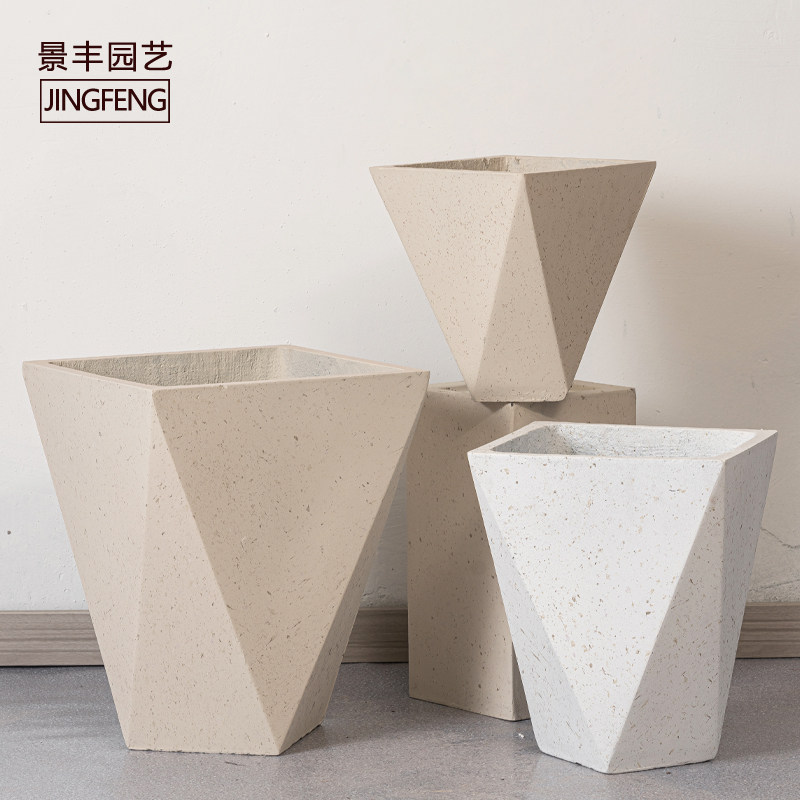 个性几何水泥花盆手工落地创意中等简约现代北欧高端好看的网红盆,鲜花速递/花卉仿真/绿植园艺,花盆,淘宝优惠券,粉丝福利购,淘宝优惠卷