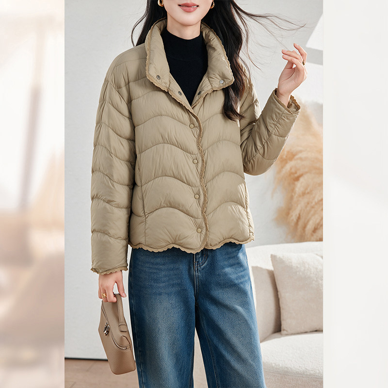 羽绒服女短款立领2026秋冬新款轻熟时尚妈妈高端保暖减龄优雅外套