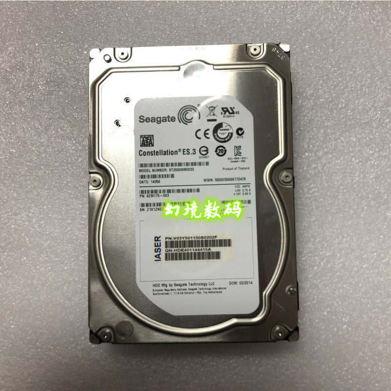 浪潮AS520E AS500H AS520G AS500E 2T 2TB SAS 7.2K 3.5存储硬盘