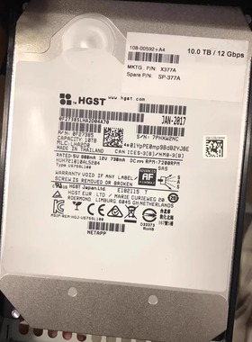 NetApp X377A SP-377A 108-00592+A4 10T 3.5 SAS 12g DS460C硬盘