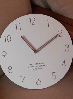 Heymen黑门 走在他的时间里 简约客厅餐厅卧室装饰时钟ins挂钟