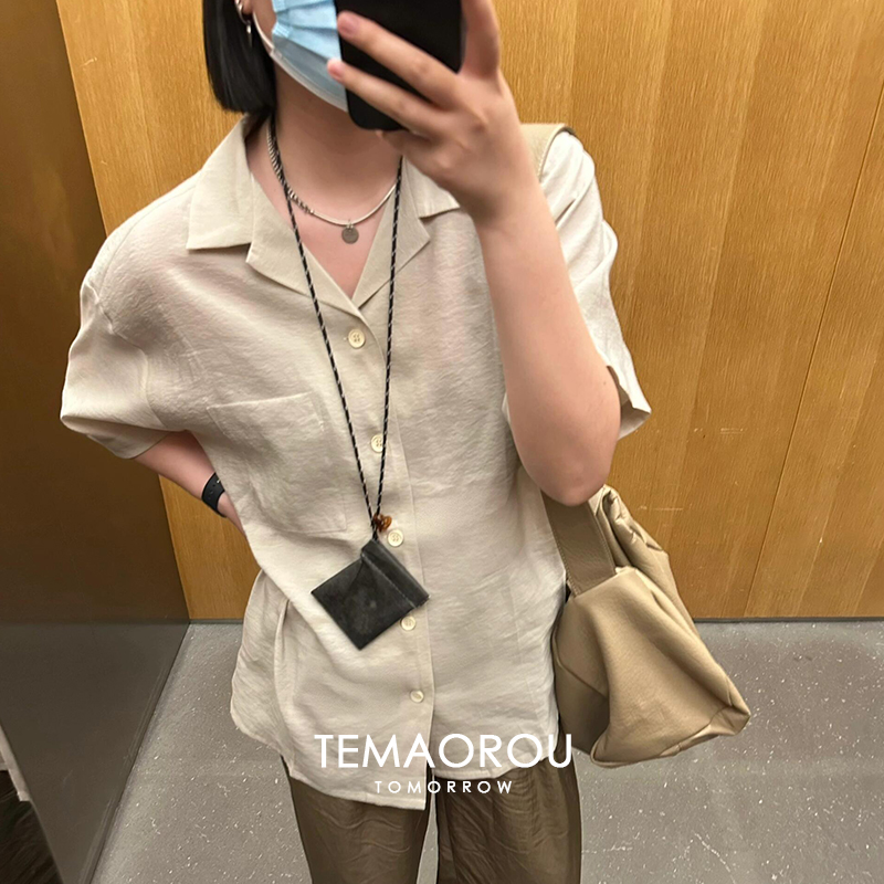 日系皮革蓝牙耳机包卡套挂绳挂脖式收纳包迷你有线钥匙小包便捷