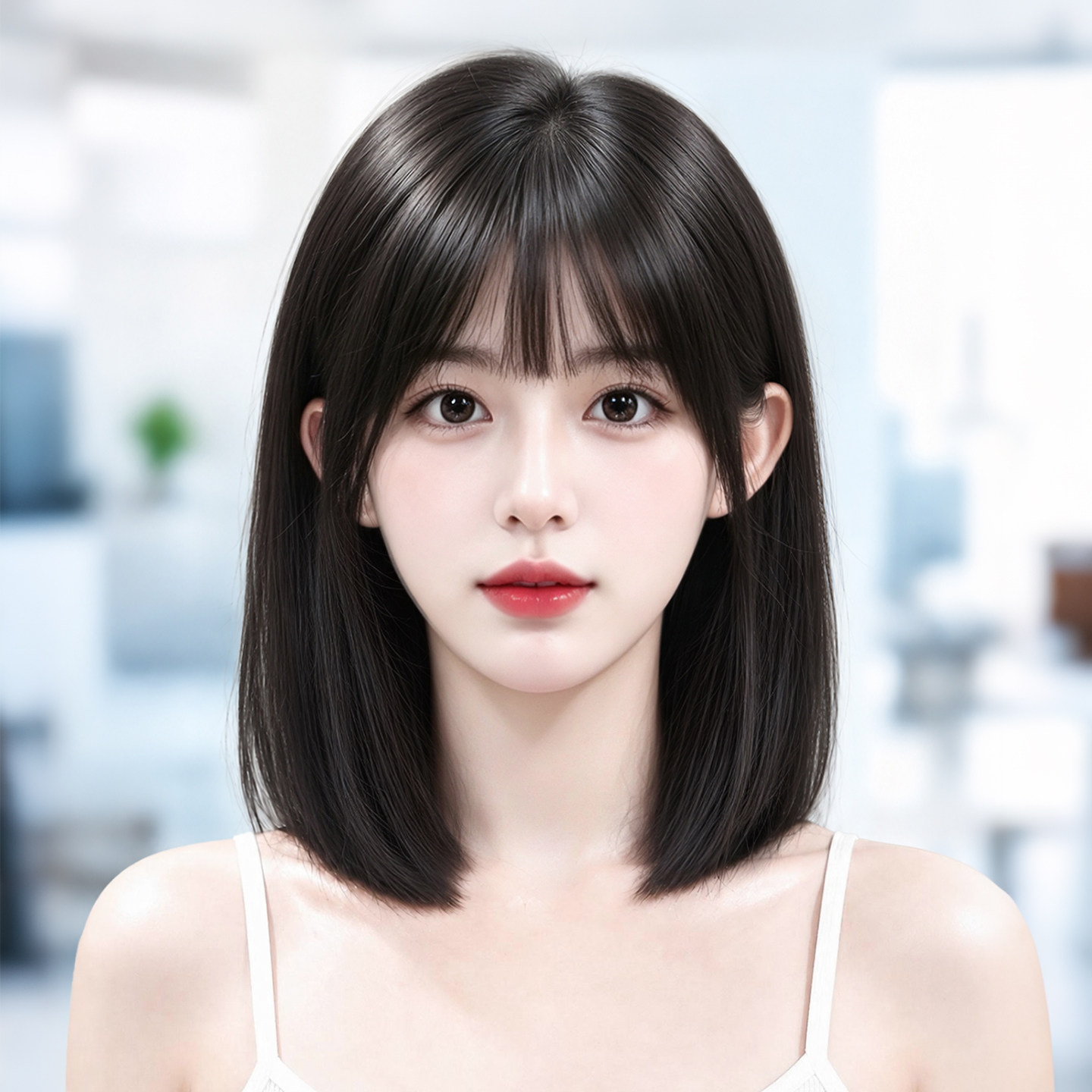 【气质修颜】波波头假发全头套女图片