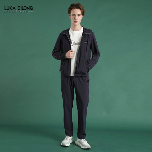 路卡迪龙春季四面弹男士运动套装