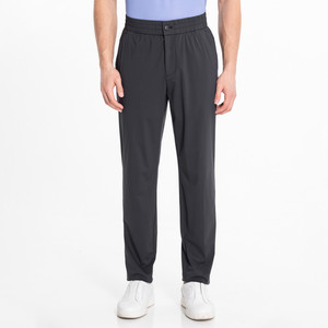 路卡迪龙夏季高弹抗皱薄款速干松紧纽扣男士休闲运动裤 144243191