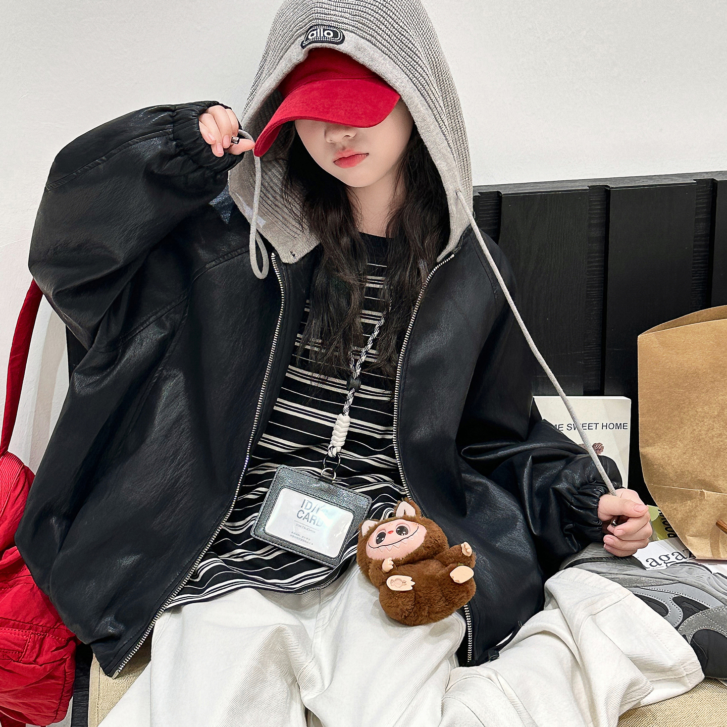 女童外套秋装2025新款儿童洋气休闲上衣儿童春秋季女孩皮衣夹克潮