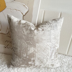 现代简约美拉德咖色系靠垫客厅沙发抱枕套飘窗床头靠枕套不含枕芯