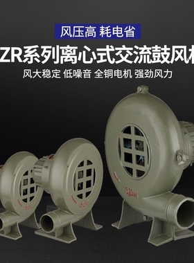 全铜铸铁交流大功率鼓风机CZR220V离心风机炉灶风机助燃家用食堂