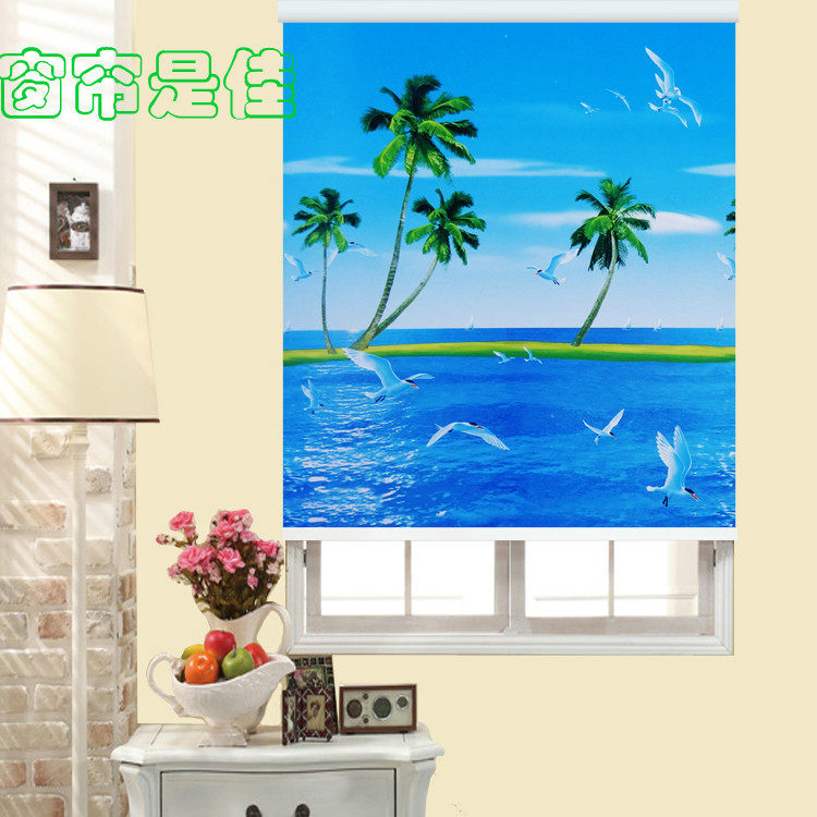 卷帘电动办公室遮光防水弹簧卷帘国画定制lougo山水画卷帘式窗帘|msdalam kategori rumah Fabrik, Langsir dan aksesori langsir, rolling - dari Buy2taobao.com untuk memberikan perkhidmatan ejen Taobao profesional membeli