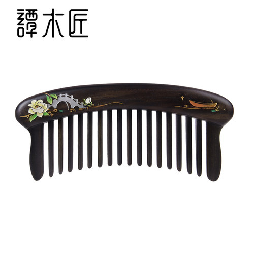 谭木匠镶齿漆艺护发按摩