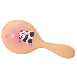 谭木匠正品熊猫系列护发按摩气囊梳 桃花滚滚 家用创意可爱礼物