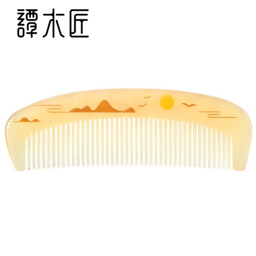 谭木匠正品羊角梳礼盒山水个人