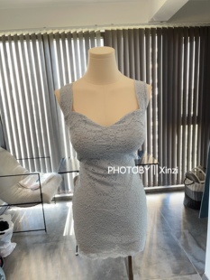 蕾丝性感女人味包臀连衣裙 东大门新款 现货 辛子韩国代购