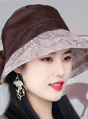 夏季女帽防晒帽韩版渔夫帽薄帽子