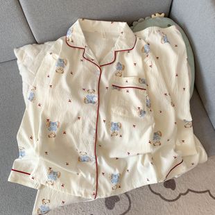 }2025上新春夏睡衣女云朵棉家居服套装 {4号图片款