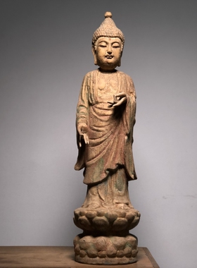 A大叶沉香佛雕造像花梨木雕镶嵌贝壳书箱柜盒子摆件 早期销往台湾