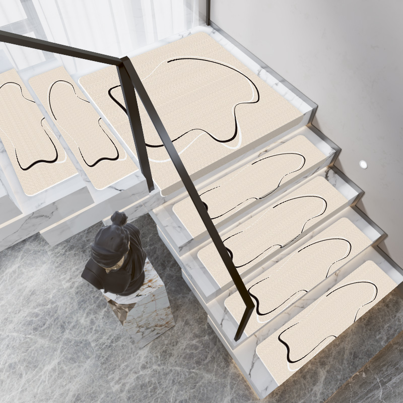 如居自粘皮革楼梯踏步垫台阶隔音