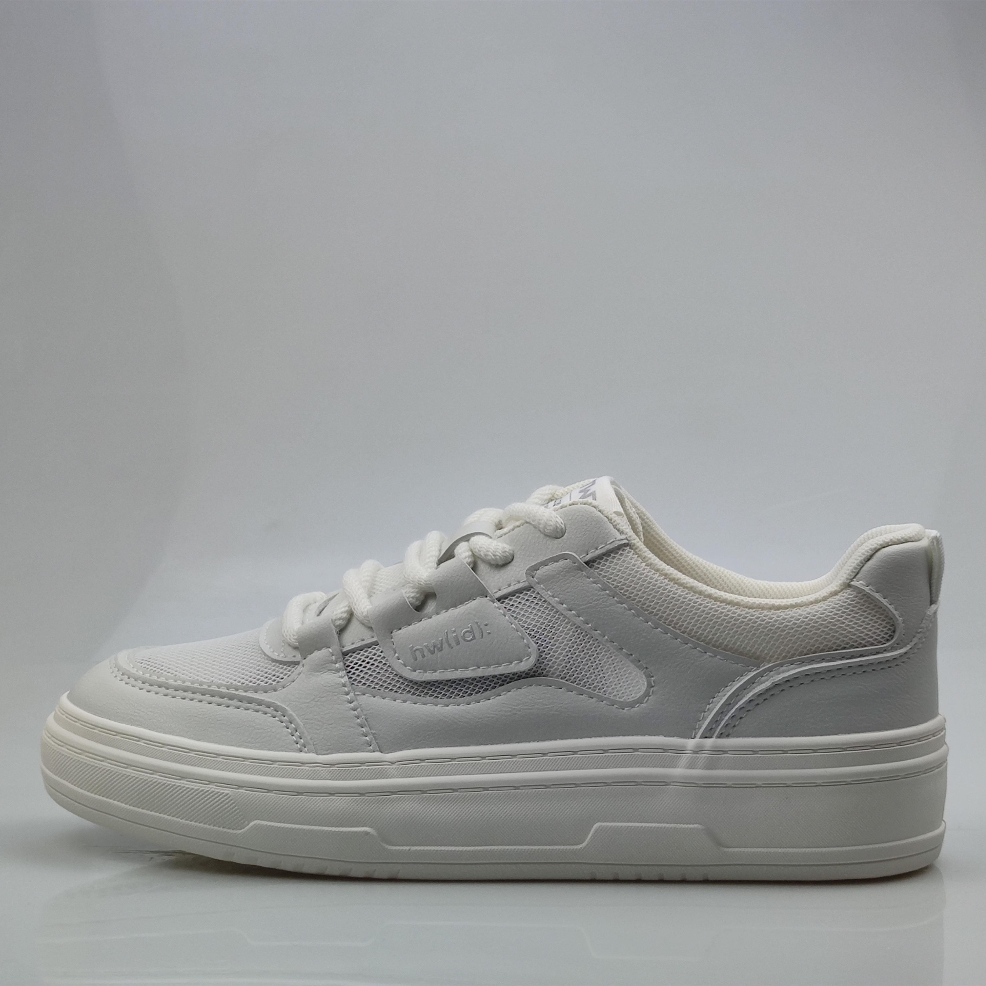 热家女士小白鞋网面鞋