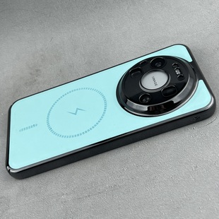 适用华为mate80Promax手机壳磁吸薄荷绿闪电mate70Pro皮纹精孔保护套苹果17PromaxMate60pro高级Pura80Pro硬