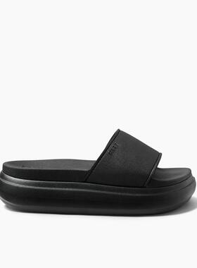 代购Reef女士拖鞋缓震防滑防水透气EVA材质轻质黑色柔软内衬海滩