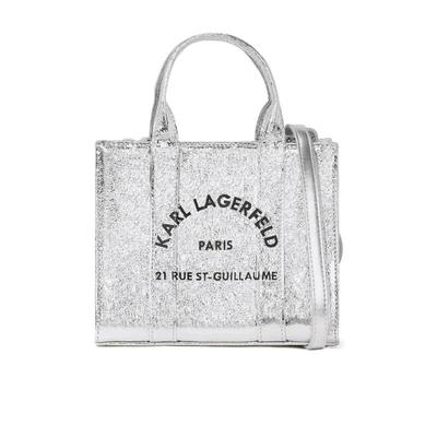 代购Karl Lagerfeld女士迷你托特包可拆卸背带双提手设计