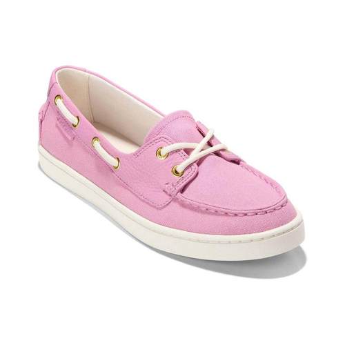 代购Cole Haan女士乐福鞋透气软底轻便舒适系带圆头平跟帆布