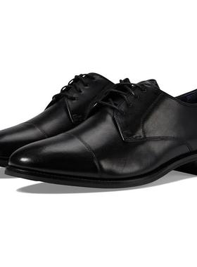 代购Cole Haan男士正装鞋透气轻便耐磨防滑黑色系带尖头低跟商务