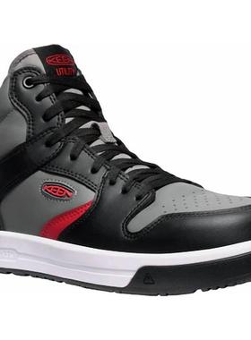 代购KEEN男士工装鞋防滑耐用缓震户外鞋高帮系带工作鞋