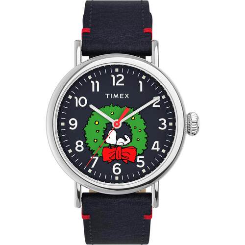 代购Timex天美时男士腕表计时夜光日期防水金属皮带蓝色40mm