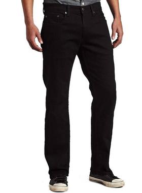 代购Levis李维斯男士牛仔裤弹性舒适黑色直筒日常通勤男裤