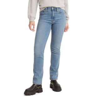 弹性高腰直筒通勤日常女裤 修身 Levis李维斯女士牛仔裤 代购