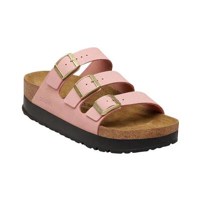 海外代购Birkenstock女士拖鞋舒适支撑穿脱方便厚底三带日常休闲