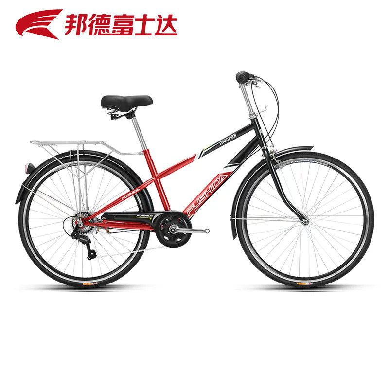 邦德富士达通勤自行车26寸禧玛诺变速成人学生代步车买菜车上班骑